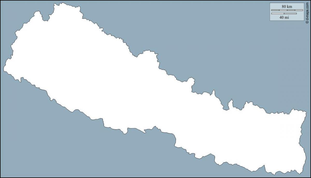 Mapa hutsik nepal
