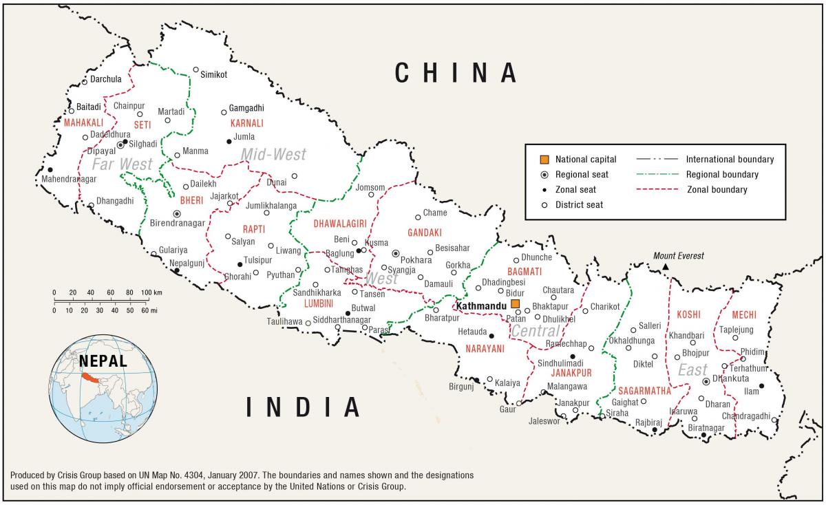 Mapa etxe nepal