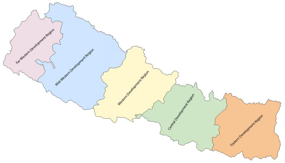 mapa nepal bost eskualdeko garapen