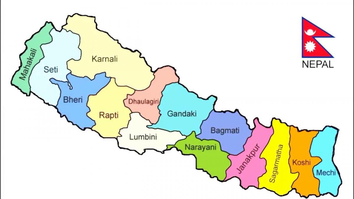Mapa nepal irudi