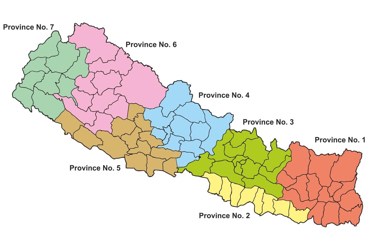 mapa federal nepal