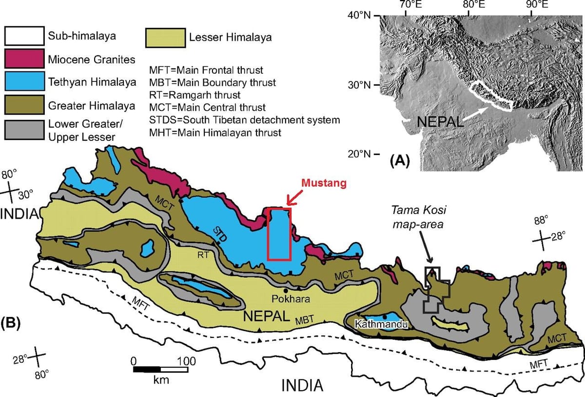 Mapa geologiko nepa