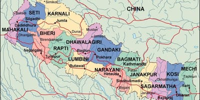Mapa digital nepal