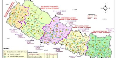 Mapa gis nepal