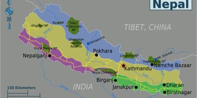 Geografia-mapa nepal