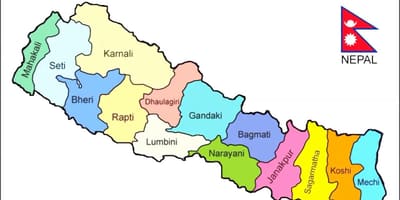 Mapa politikoa nepal guztiak auzoetan