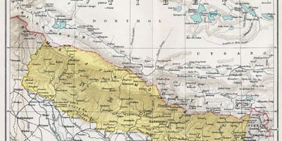 Oso zaharra mapa nepal