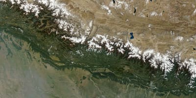 Mapa satelite nepal bizi